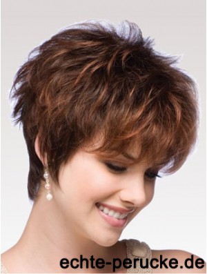 Auburn Perücke Boycuts Auburn Farbe Short Length Wavy Style