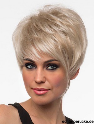 Perücken Online UK Blonde Farbe Mit Capless Cropped Länge