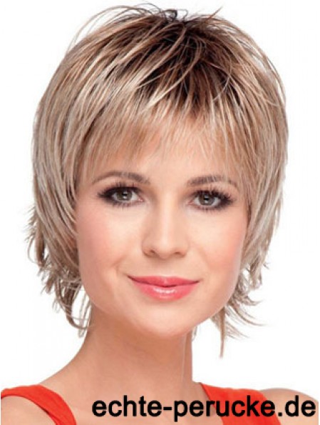 Boycuts Straight Blonde Capless Amazing Short Perücken