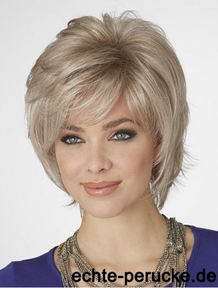 Perücken Blonde Bob Mit Capless Wavy Style Chin Länge