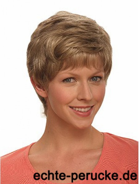 Boycuts Wavy Brown Capless Incredible Short Perücken