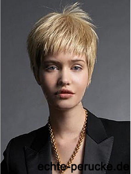 Boycuts Straight Blonde Capless Fabulous Short Perücken