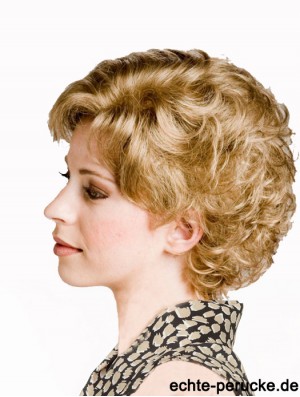 Curly Blonde Sassy Short Classic Perücken