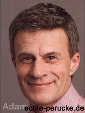 Kurze gerade gerade billigste Herren Haar Toupee