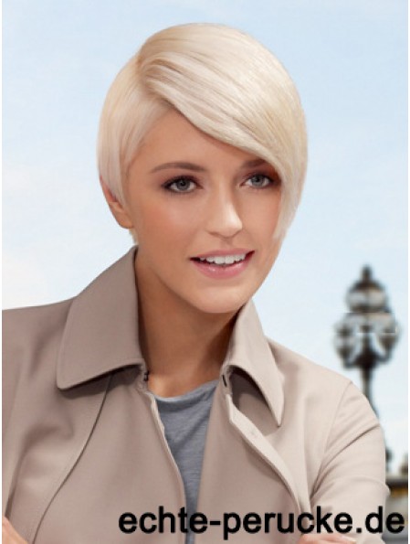 Lace Front Boycuts Short Straight 8  inchPlatinblonde Style Fashion Perücken