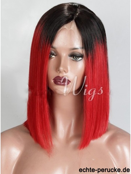 Kinnlänge Ombre / 2 Tone Straight Bobs Discount Afroamerikaner Perücken