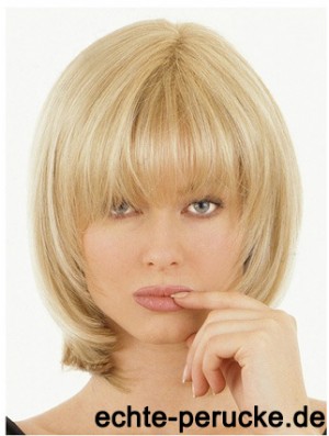 Halbe Perücken mit Remy Straight Style Blonde Farbe