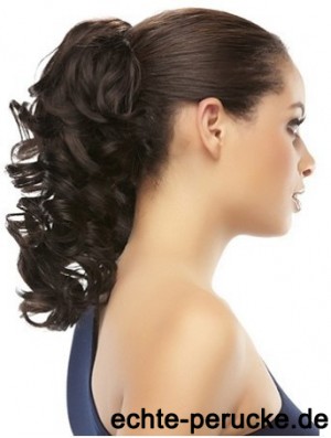 Clip On Pferdeschwanz Braun Farbe Curly Style Mit Synthetik